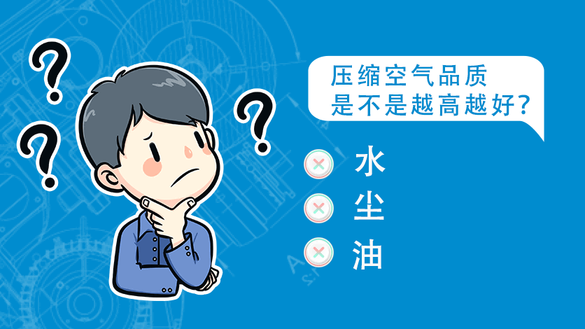 壓縮空氣品質是不是越高越好？